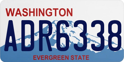 WA license plate ADR6338
