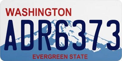 WA license plate ADR6373