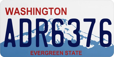 WA license plate ADR6376