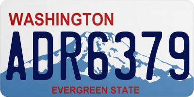 WA license plate ADR6379