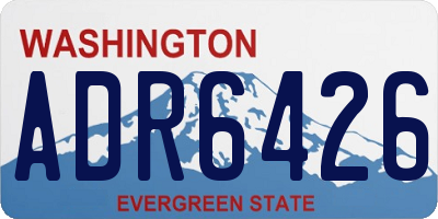 WA license plate ADR6426