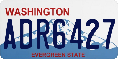 WA license plate ADR6427