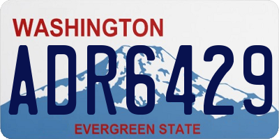 WA license plate ADR6429