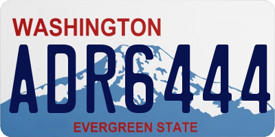 WA license plate ADR6444