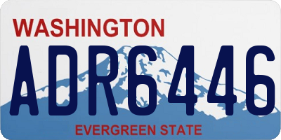 WA license plate ADR6446