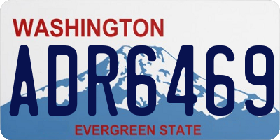 WA license plate ADR6469