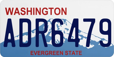 WA license plate ADR6479