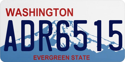 WA license plate ADR6515