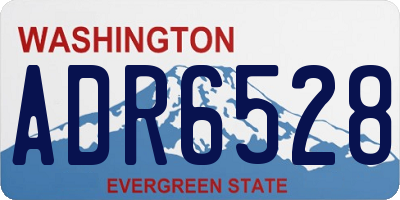 WA license plate ADR6528