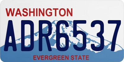 WA license plate ADR6537