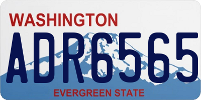 WA license plate ADR6565