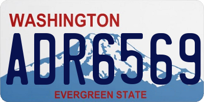 WA license plate ADR6569