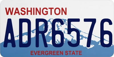 WA license plate ADR6576