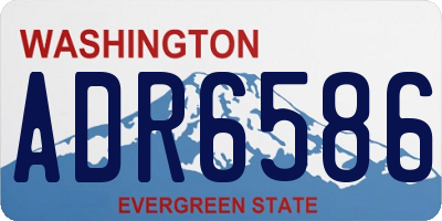 WA license plate ADR6586