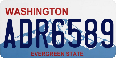 WA license plate ADR6589