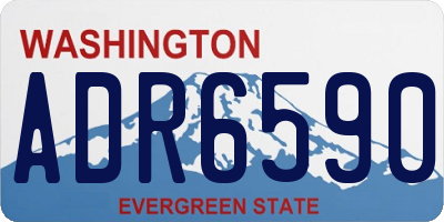WA license plate ADR6590