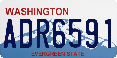 WA license plate ADR6591