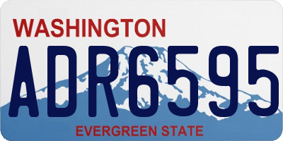 WA license plate ADR6595