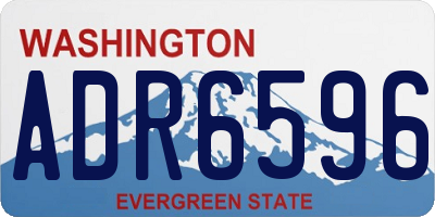WA license plate ADR6596