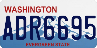 WA license plate ADR6695