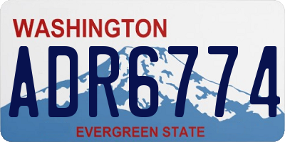 WA license plate ADR6774
