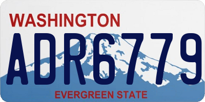WA license plate ADR6779