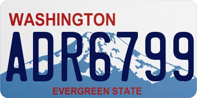 WA license plate ADR6799
