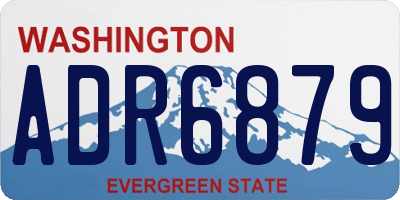 WA license plate ADR6879