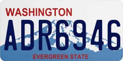 WA license plate ADR6946