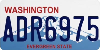 WA license plate ADR6975