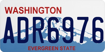 WA license plate ADR6976