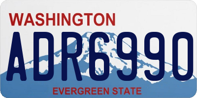WA license plate ADR6990