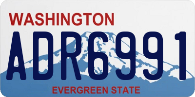 WA license plate ADR6991