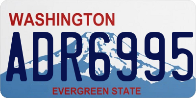 WA license plate ADR6995