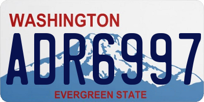 WA license plate ADR6997
