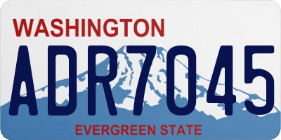 WA license plate ADR7045