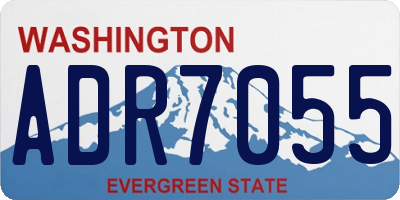 WA license plate ADR7055