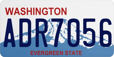 WA license plate ADR7056