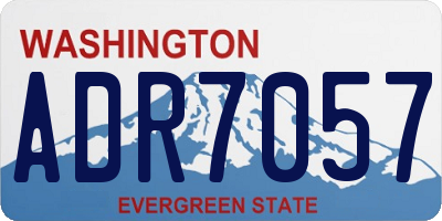 WA license plate ADR7057