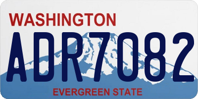 WA license plate ADR7082