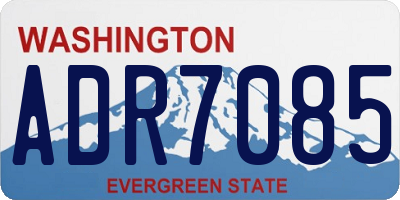 WA license plate ADR7085