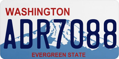 WA license plate ADR7088
