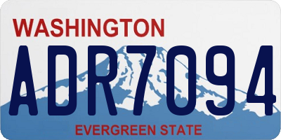 WA license plate ADR7094