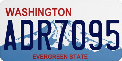WA license plate ADR7095