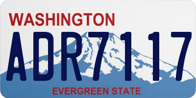 WA license plate ADR7117