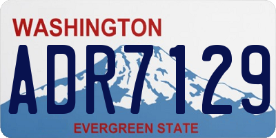 WA license plate ADR7129