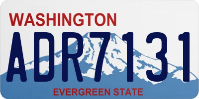 WA license plate ADR7131