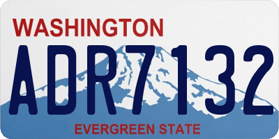 WA license plate ADR7132