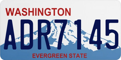 WA license plate ADR7145