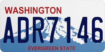 WA license plate ADR7146
